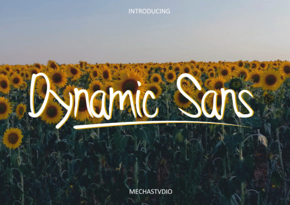 Dynamic Sans: A Handwritten Typeface for Modern Editorial Design