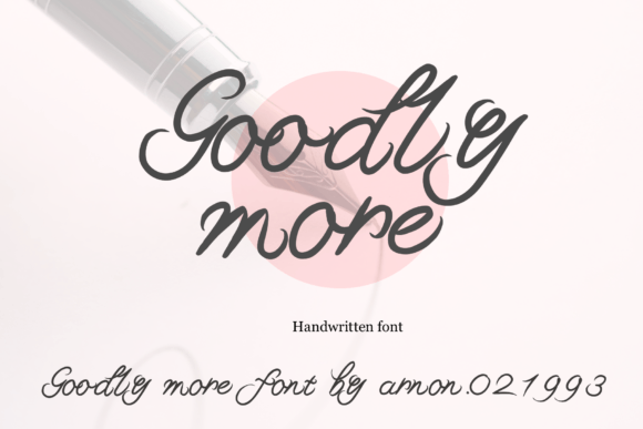 Goodly More Typeface: A Sweet Handwritten Font for Digital Branding