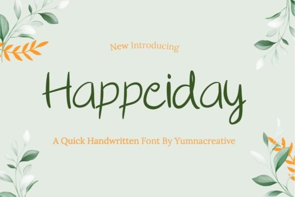 Happeiday Review: A Designer’s Take on This Script Handwritten Font