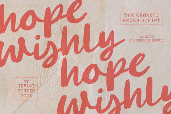 Hopewishly: A Handwritten Brush Font for Editorial Design