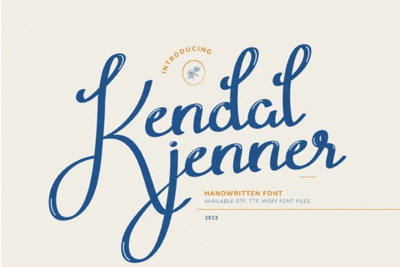Kendal Jenner: The Handwritten Typeface for Artisan Branding