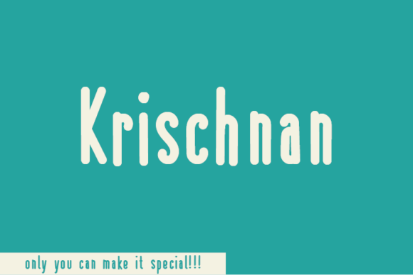 Krischnan: A Unique Script Handwritten Font for Authentic Branding