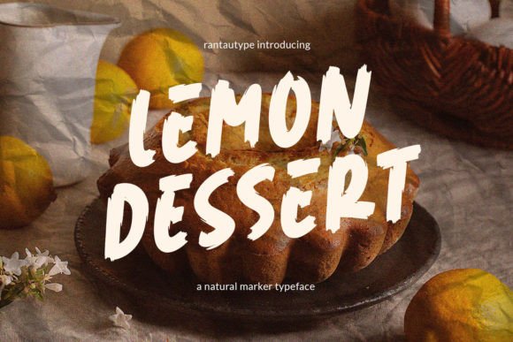 Lemon Dessert: A Natural Script Handwritten Typeface for Editorial Design