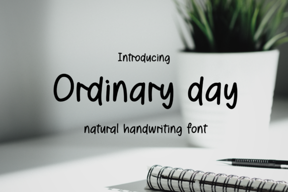 Ordinary Day: A Handwritten Font for Authentic Web Design