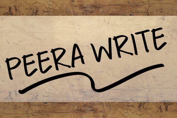 Peera Write: A Natural Handwritten Typeface for Modern Web Design