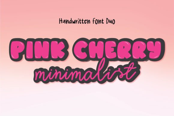 Pink Cherry Minimalist: A Creative Font for Small Business Branding