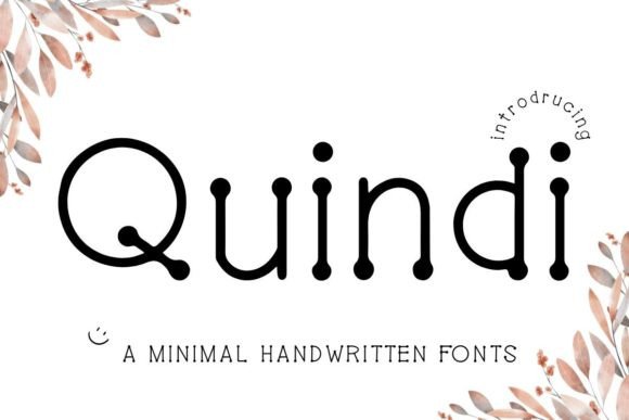 Quindi: A Minimal Handwritten Font for Authentic Brand Identity