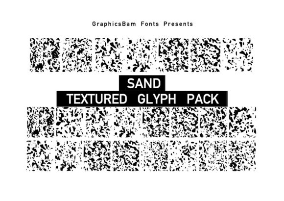 Sand Textured Glyphs: A Creative Typeface for Natural Branding