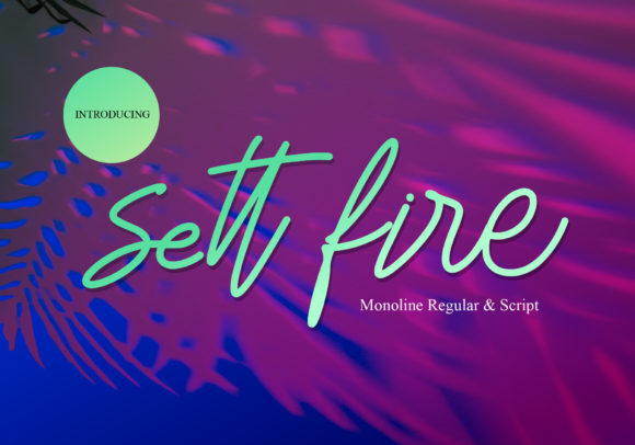 Sett Fire: A Handwritten Font for Modern Web Design