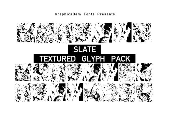 Slate Textured Glyphs: A Natural Typeface for Editorial Design