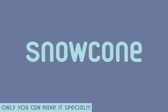 Snowcone Typeface: A Handwritten Font for Authentic Brand Identity