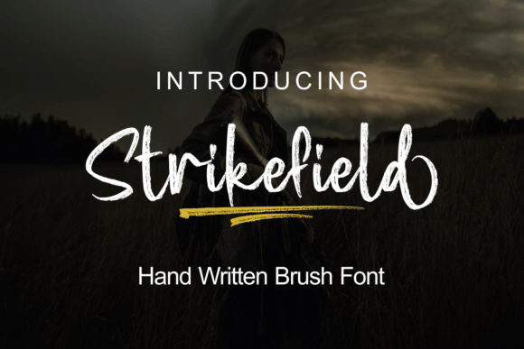 Strikefield: A Handwritten Font for Editorial Branding