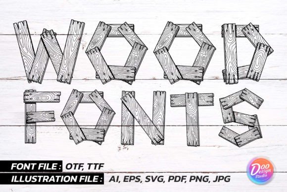 Wooden Plank Font: A Rustic Touch for Memorable Campaigns
